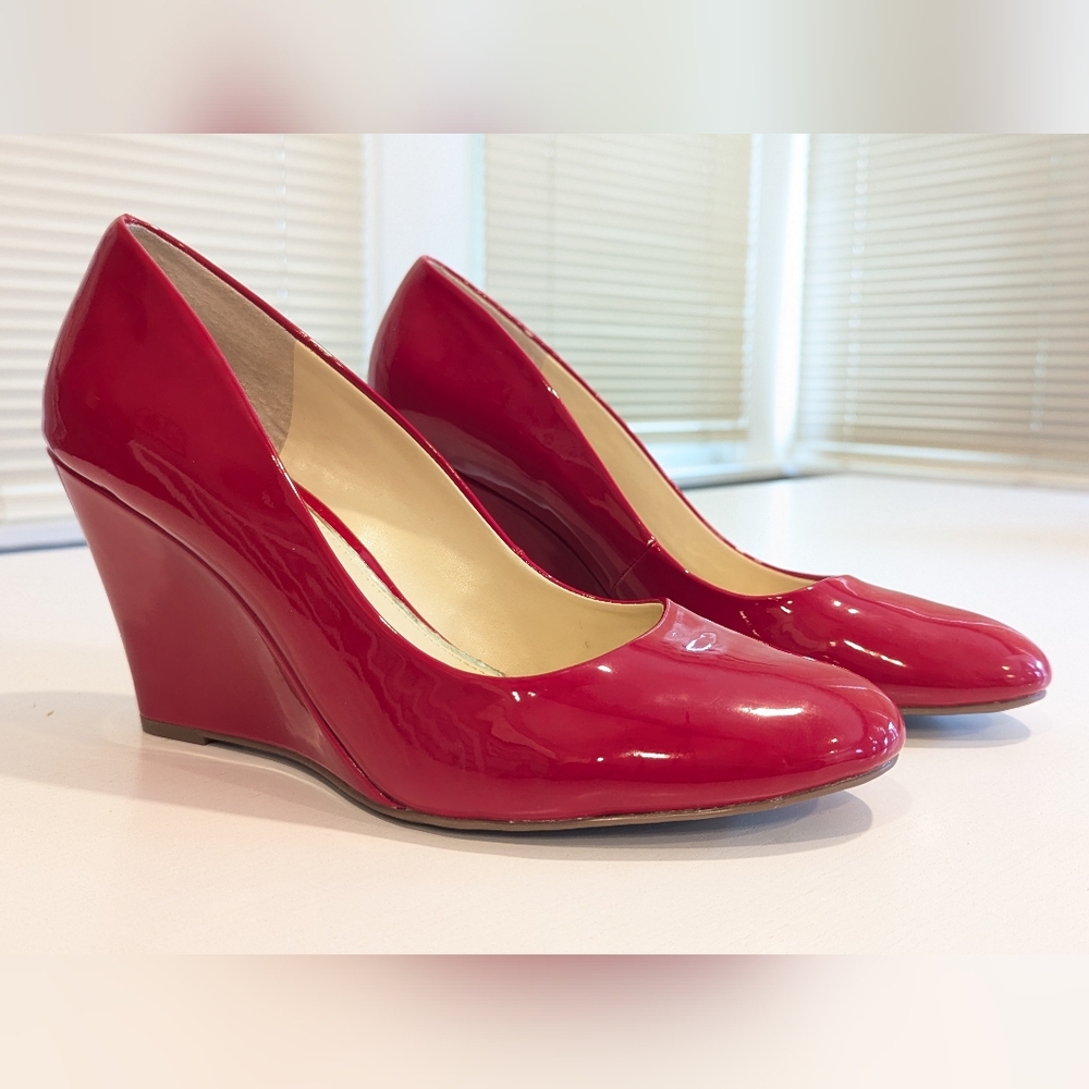 Jessica Simpson Red Wedge Heels NIB Sz 11
